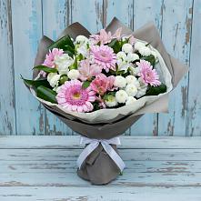 Букет цветов из:  Герберы, Альстромерии и Хризантемы в Коротояке