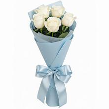 Букет 5 Белых роз Проуд в Коротояке