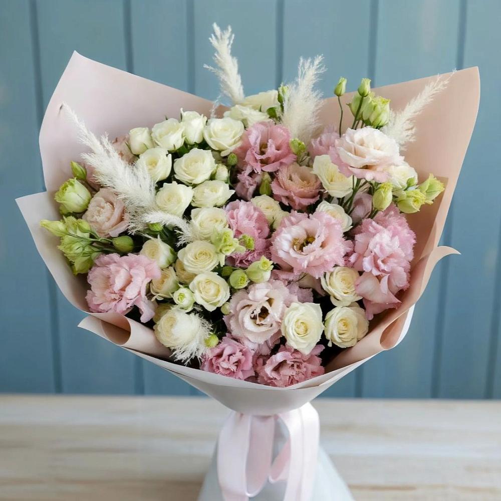 Букет цветов из: Альстромерии и Розы в Коротояке