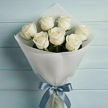 Букет 7 Белых роз Эдлесс Лав в Коротояке
