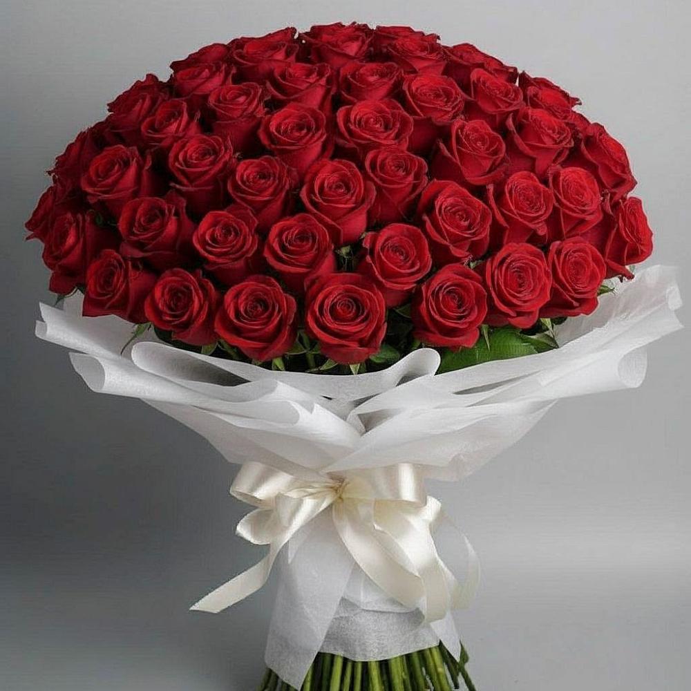 Букет 101 Красная роза Блэк Мэджик в Коротояке