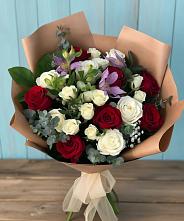 Букет цветов из:  Розы и Альстромерии #REPLACE_PRED# Коротояке