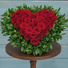 Цветочная композиция из Розы в виде сердца #REPLACE_PRED# Коротояке