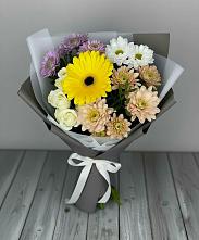 Букет цветов из:  Розы, Герберы и Хризантемы в Коротояке