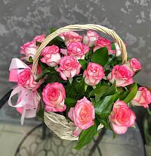 Цветочная композиция из Розы в корзине #REPLACE_PRED# Коротояке