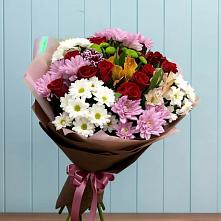 Букет цветов из:  Розы, Хризантемы и Альстромерии в Коротояке