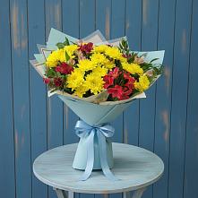 Букет цветов из:  Альстромерии и Хризантемы в Коротояке