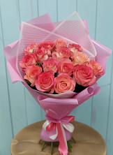 Букет 15 Розовых роз Равель в Коротояке